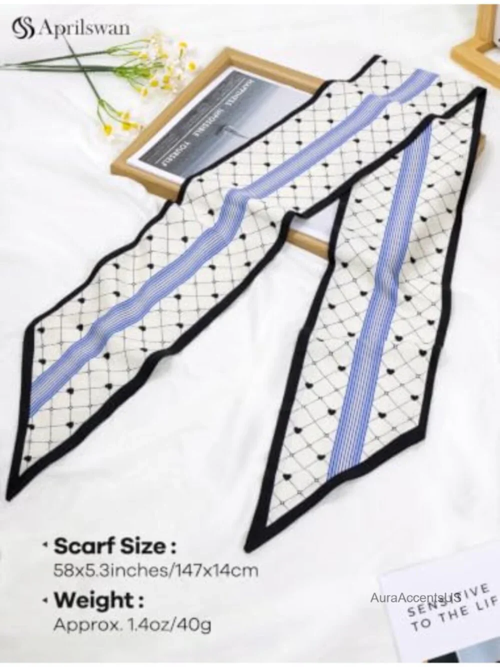 Satin Silk Scarf for Women, Versatile Hair Neck Scarf, Chic Fashion Accessory